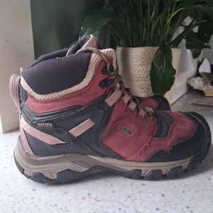 Keen Red and Black Hiking Boots